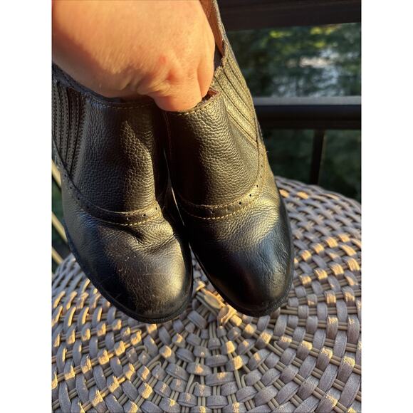 BOC Born Concept Casual Ankle Bootie Women 9 US 40.5 EU 3"Heel Black Leather - Picture 10 of 16